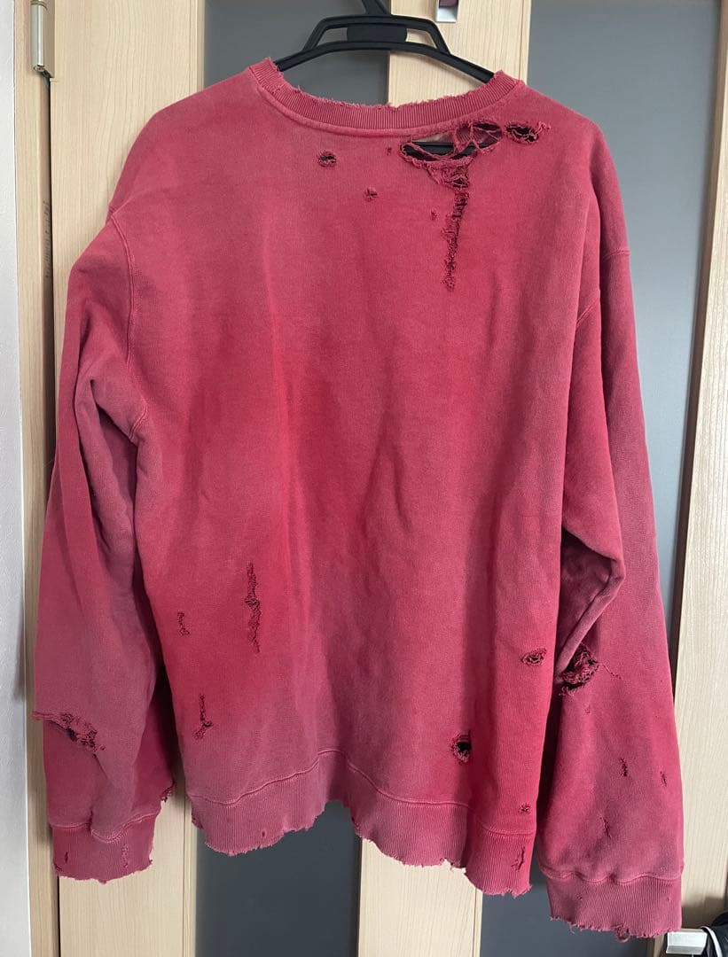 トップス ANCELLM CRASH UNEVEN OVER SWEAT SIZE1