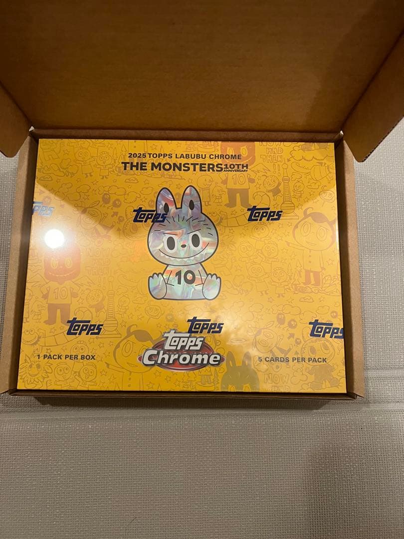 Topps Chrome 10周年記念ボックス　ラブブ　5BOX 新品未開封