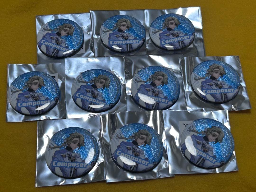 第五人格 コミケ C107 IDV 作曲家 グリッター　缶バッジ 10個