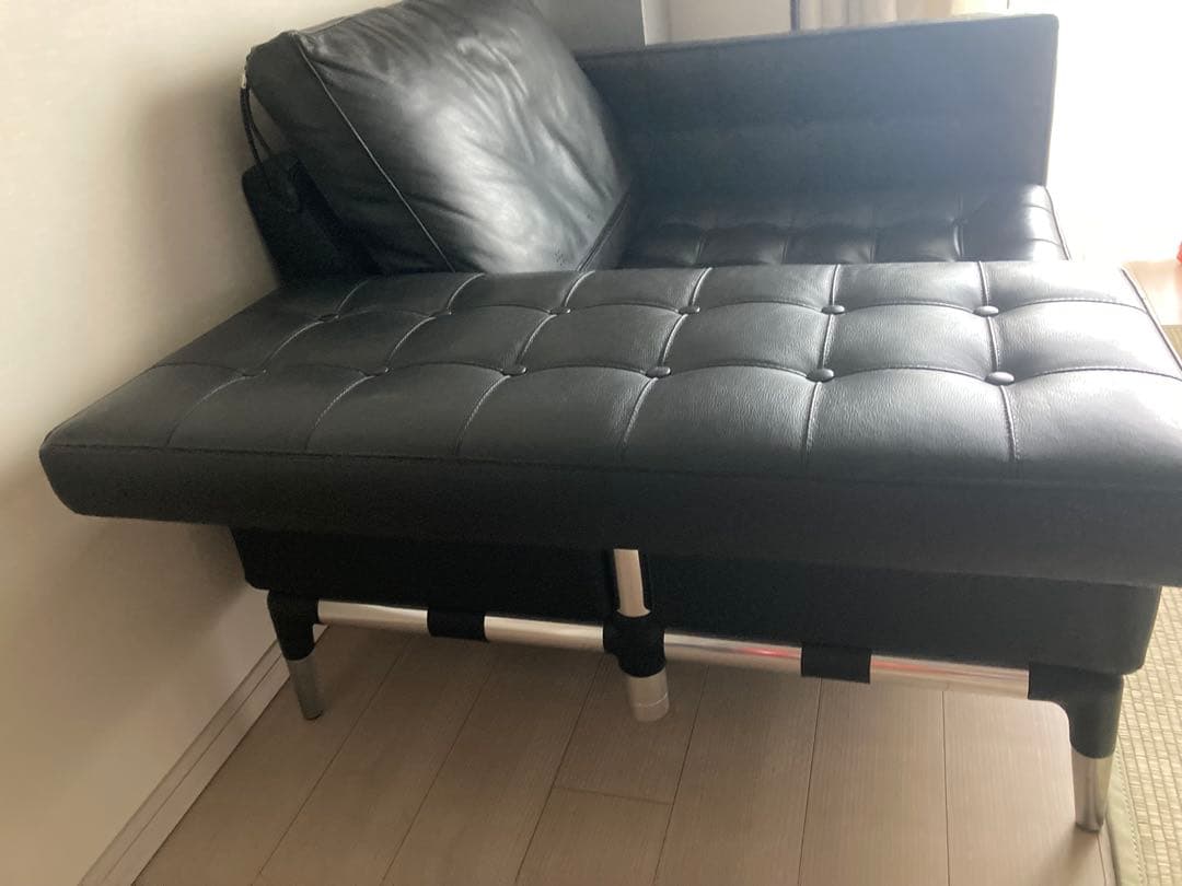 ま*ん様 カッシーナ　黒レザー ソファ