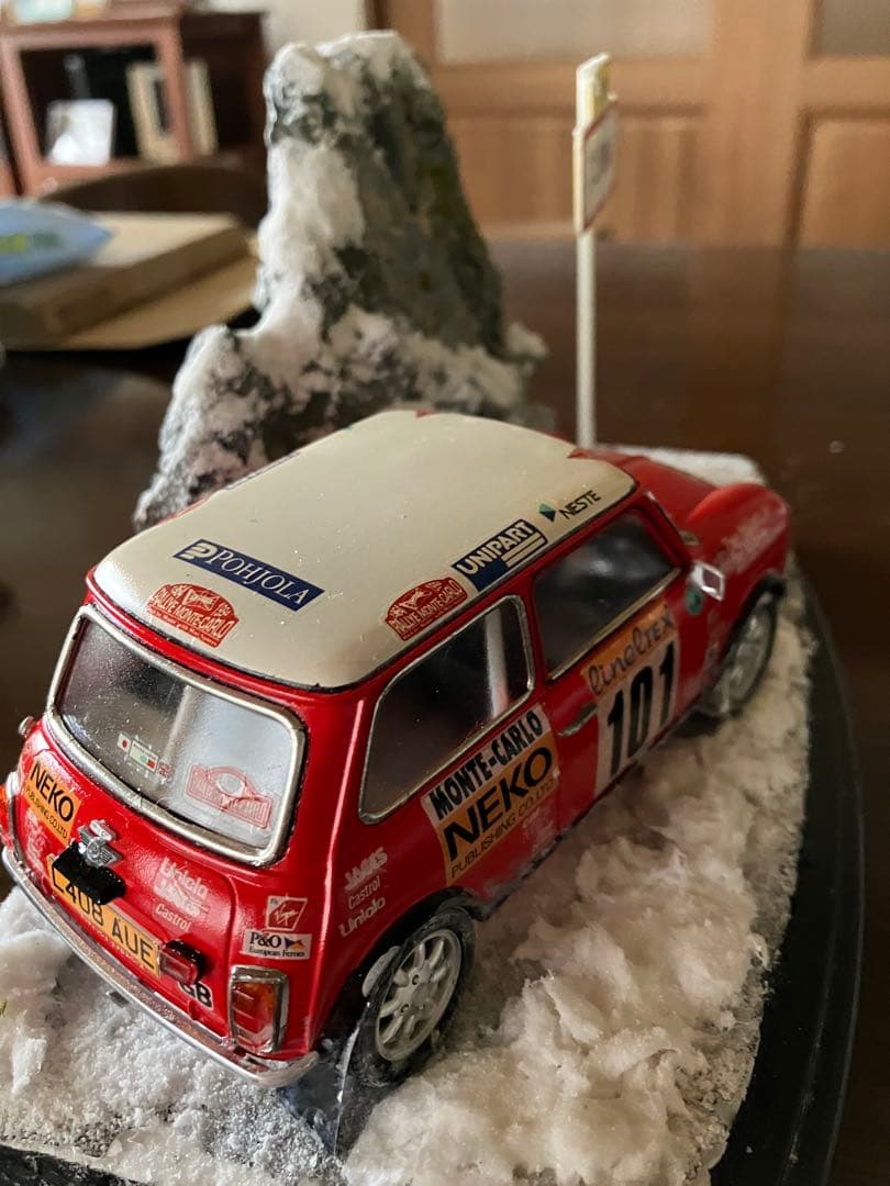 MiniCooper1/24フジミ1.3iモンテカルロ1994 ジオラマケース付