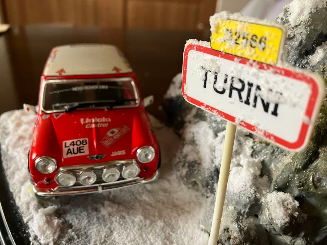 MiniCooper1/24フジミ1.3iモンテカルロ1994 ジオラマケース付