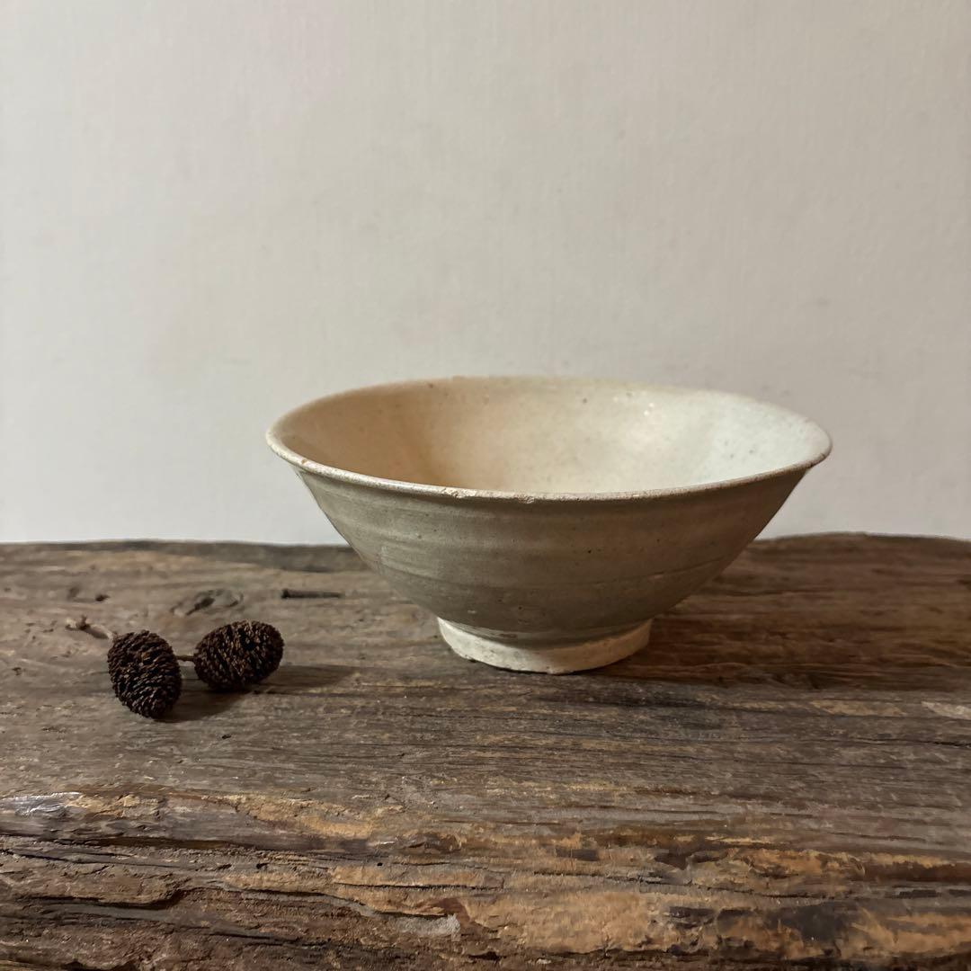 李朝　鉢　大茶碗　堅手　白磁　高麗　朝鮮古陶磁 民芸　古道具　骨董　アンティーク