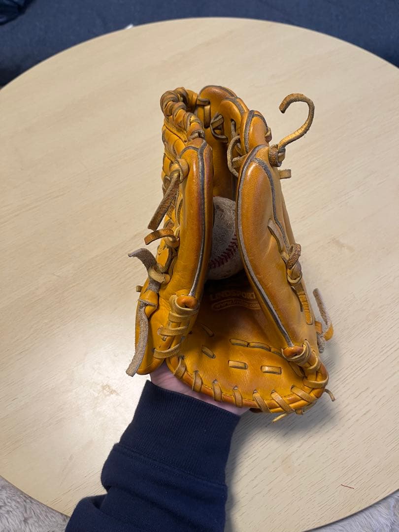 硬式グローブ 右投げ用　バスケットウェブ