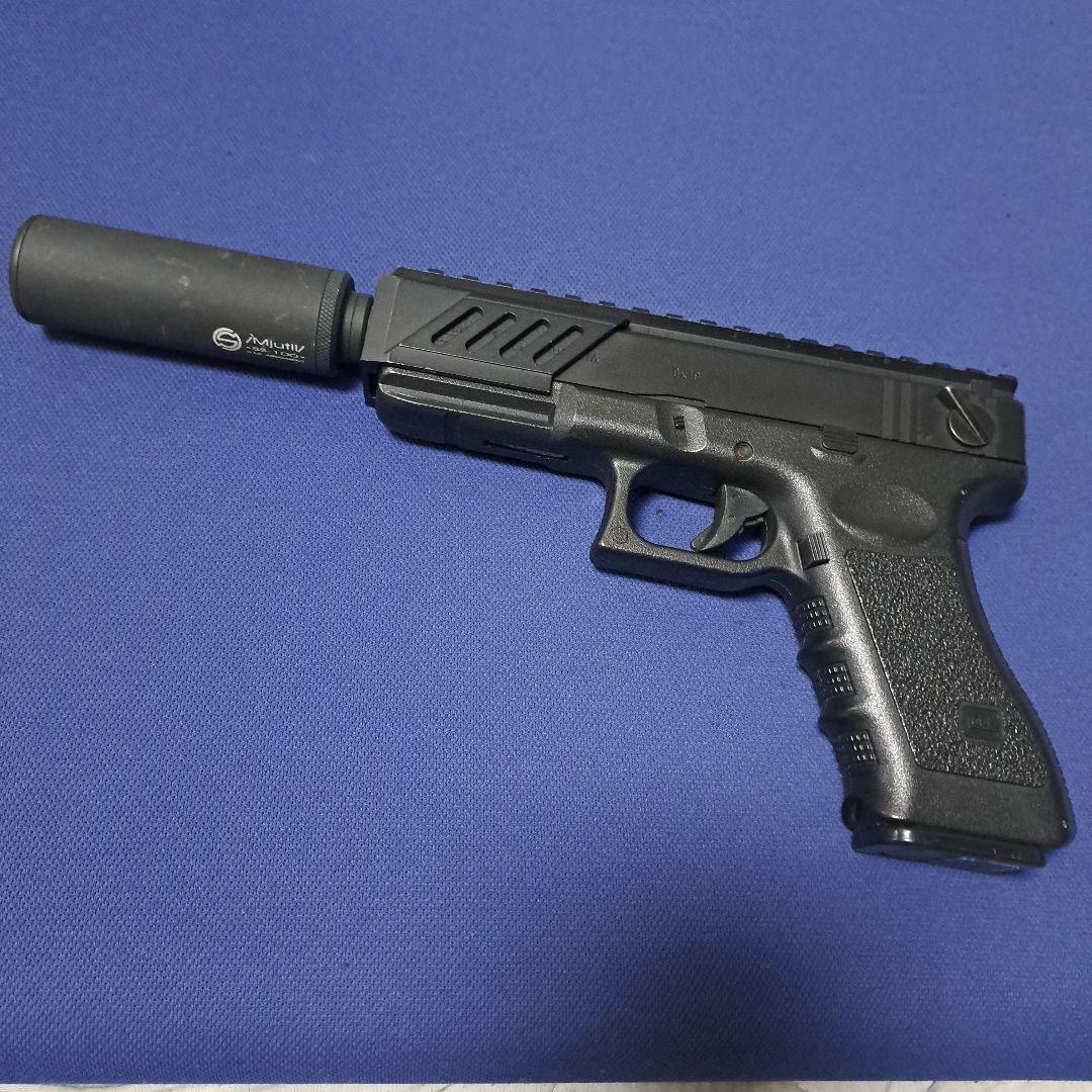 グロッグ18C電動東京マルイマウントレイルサイレンサー付き