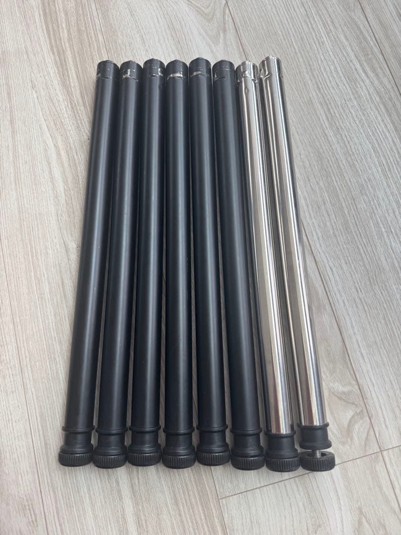 スノーピーク　igt 400 脚　ブラック6本　シルバー2本セット