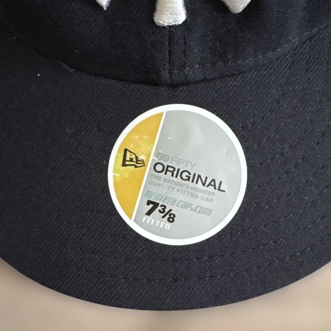 【デッドストック】90s USA製 ニューエラ ヤンキース キャップ 7 3/8