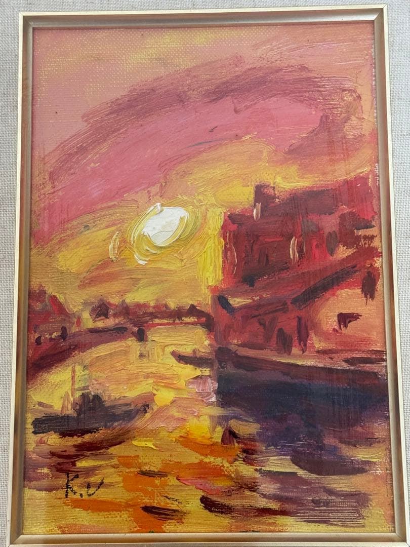 上野仁奥　油彩画