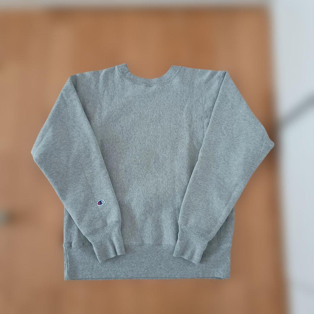 【L】チャンピオン　リバースウィーブ　赤タグ　ハーバード　harvard グレー