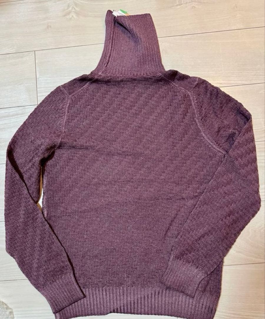 ゆ*じ様 Gran Sasso タートルネックニット M パープル