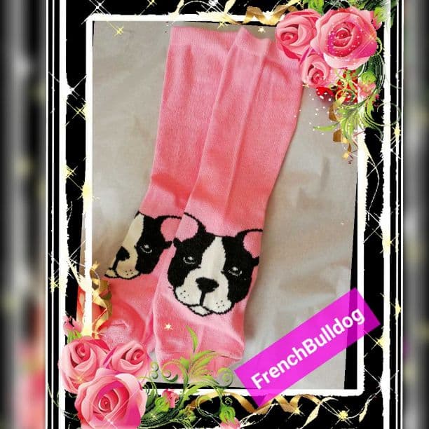 ベルシュカ 新品フレンチブルドック ソックス2足◼◆あまりに可愛い過ぎと大反響