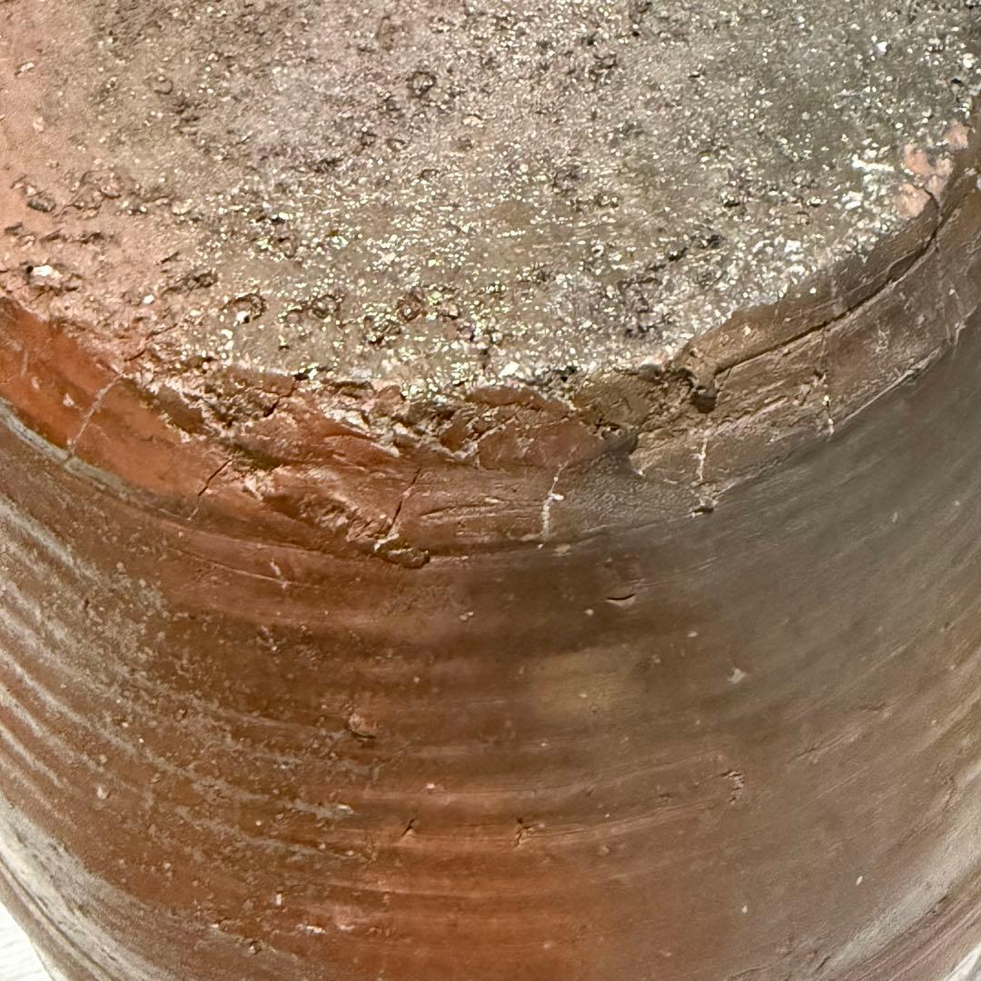 古備前 備前焼 壺 三耳壺 胴陶印