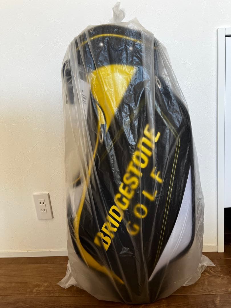【智太郎】BRIDGESTONE ゴルフバッグ 黒/黄/白