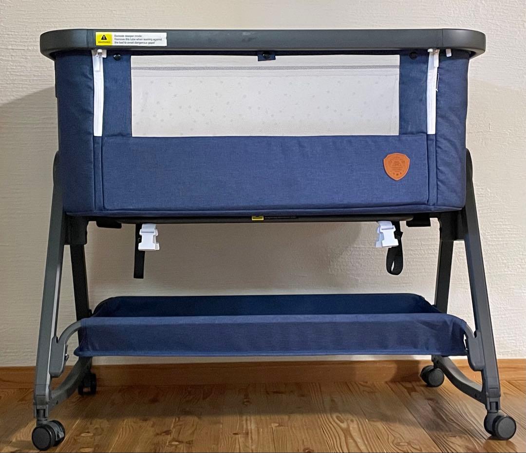 HZDMJ ベビーベッド コンパクトで折畳可能 持ち運びしやすい添い寝ベッド