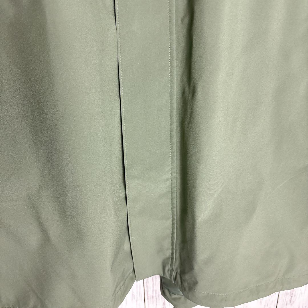 ノースフェイス フィッシュテール モッズコート XL オリーブ 刺繍ロゴ