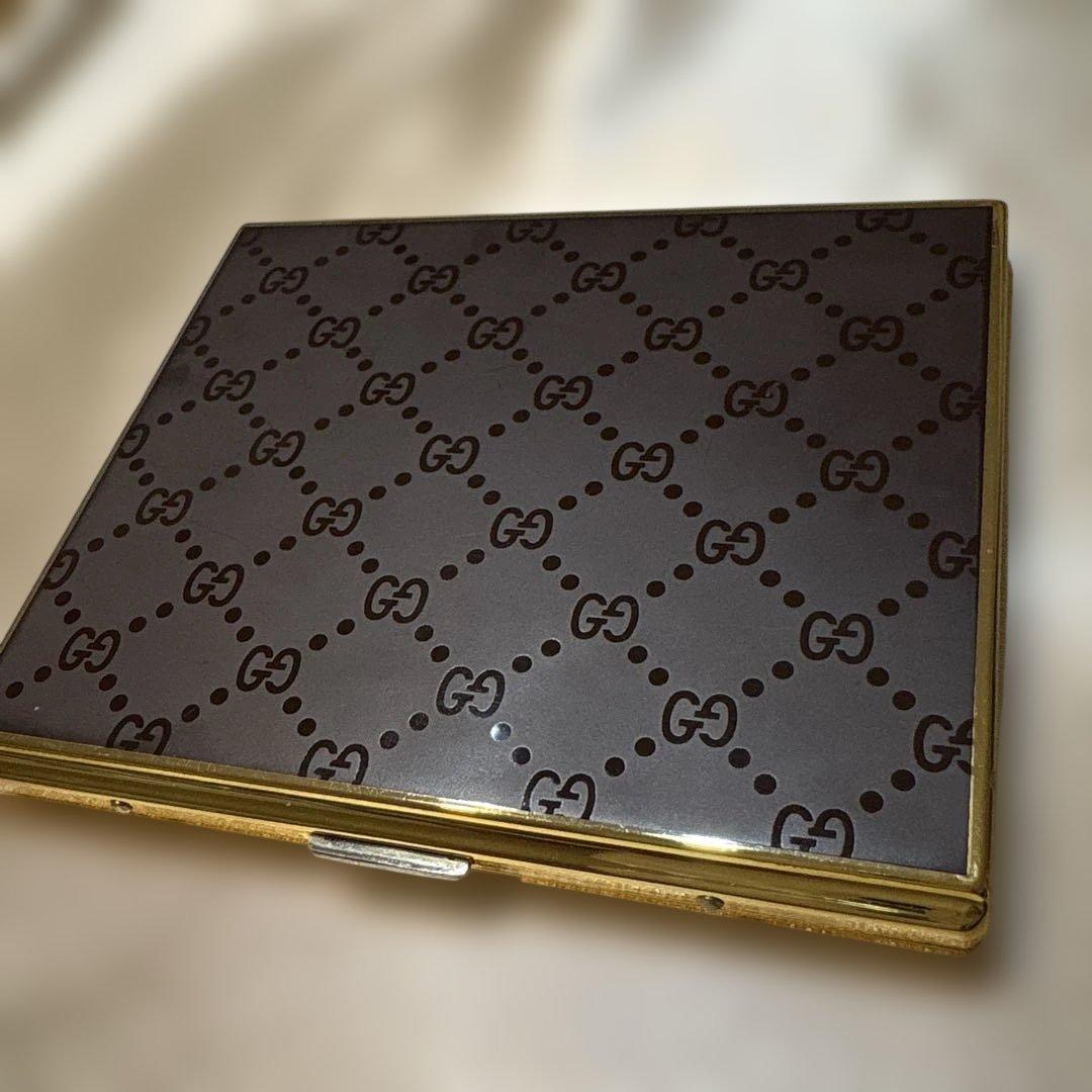 Pins3211オールドグッチ　シガレットケース　名刺入れ　シェリーライン