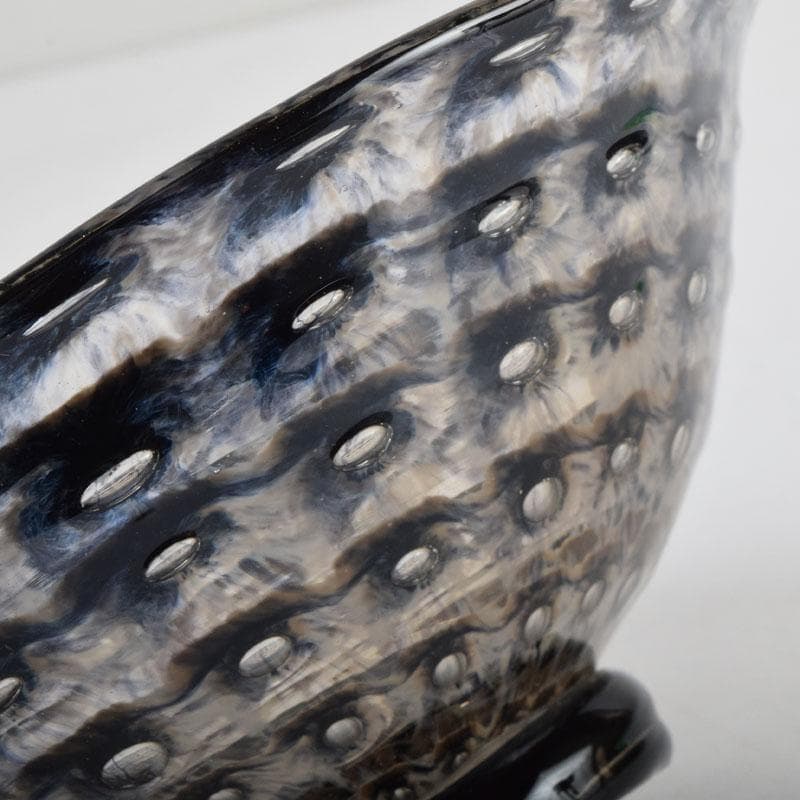 ガラス工芸家　岩田糸子作　茶のうつわ　茶碗　共箱　V　9179