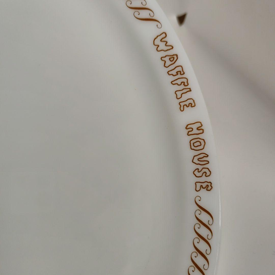 希少　オールドパイレックス　Waffle House オーバルプレート　皿