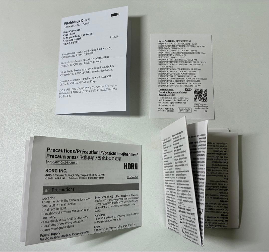 【新品同様】KORG(コルグ) / PB-X CR　ペダルチューナー　限定カラー