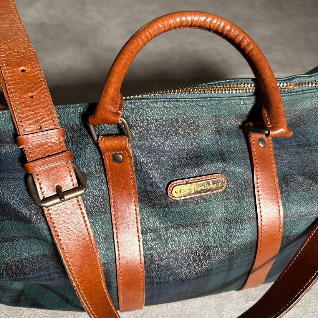 Polo Ralph Lauren 2way ボストンバッグ タータンチェック