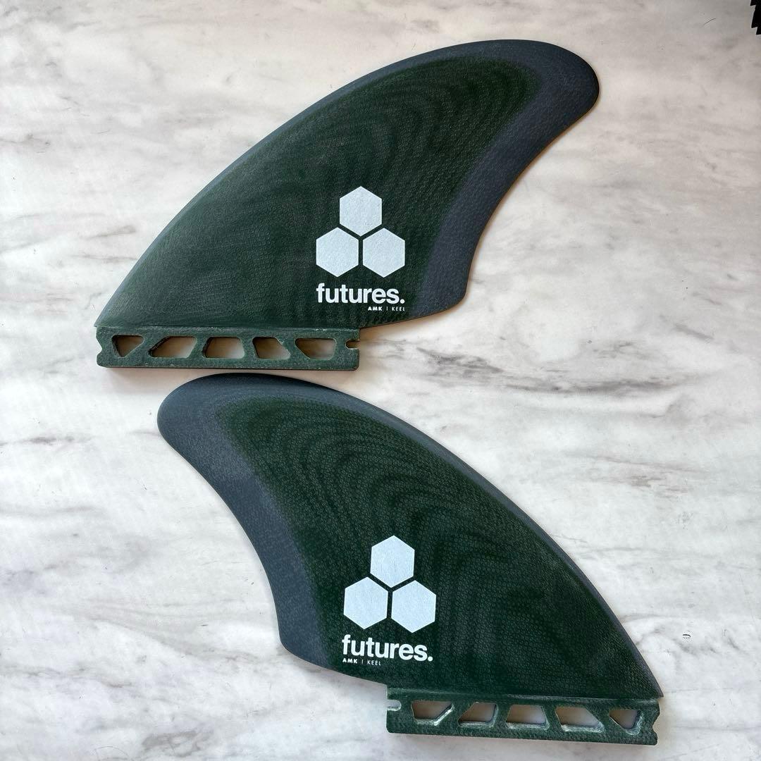 futures AMK KEEL ツインフィン　サーフボード　フィン 2枚セット