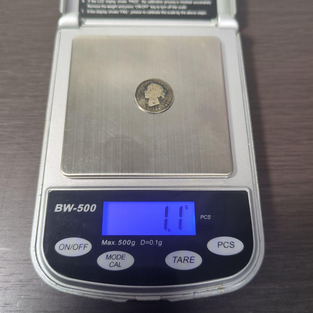 カナダ　5セント　銀貨