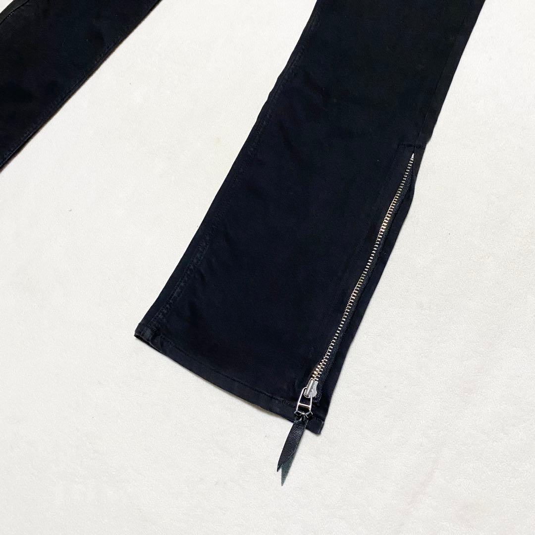 SKULL FLIGHT スカルフライト レザーポケット ブーツカット y2k