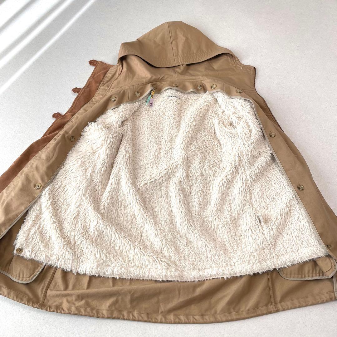 ツモリチサト ボアファーライナー付き モッズコート