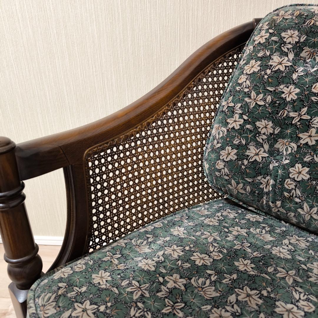 カリモク　コロニアル　一人掛けソファ　シングルソファ