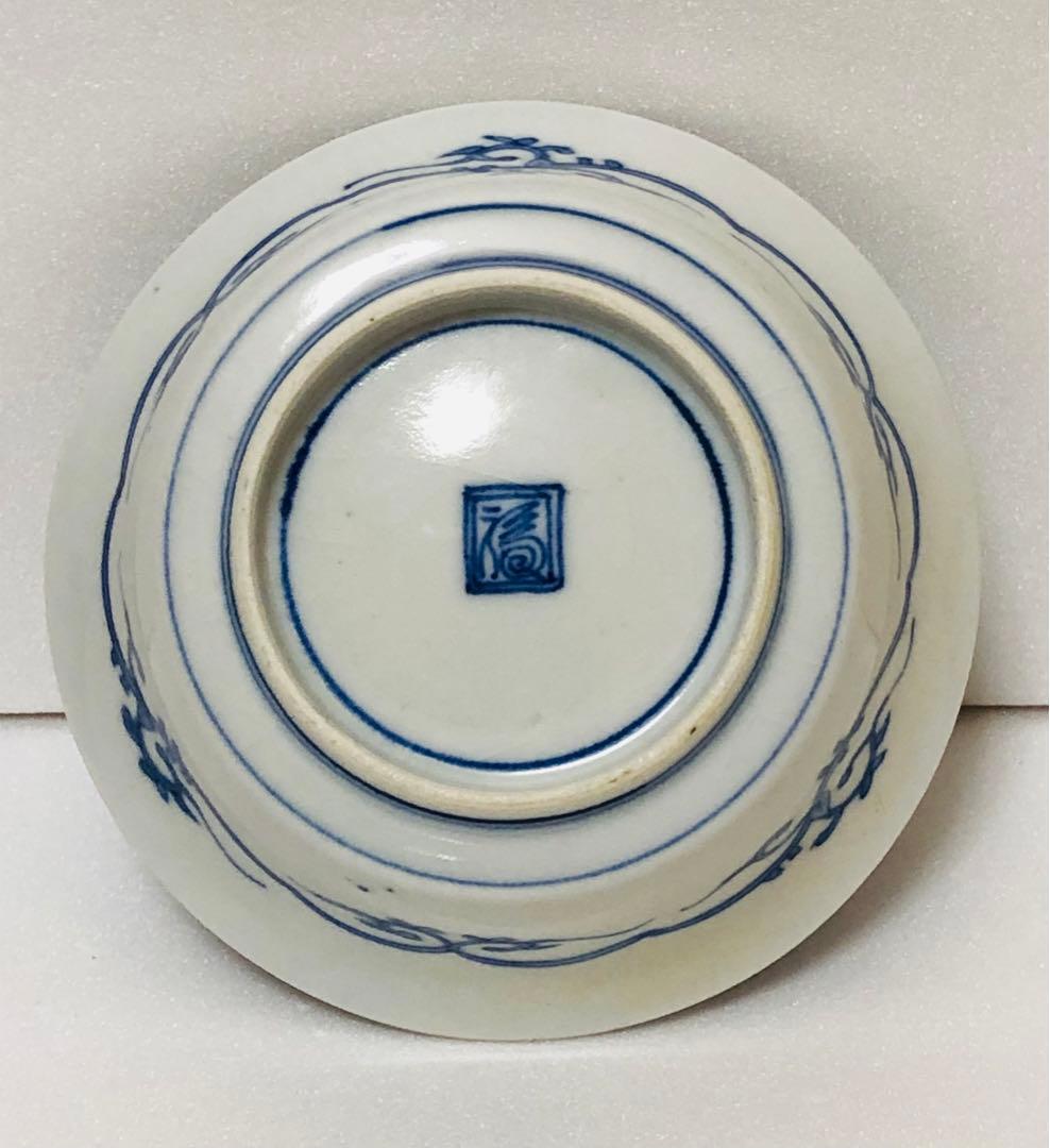 本日のみ最安値 江戸中期 古伊万里 元禄期 渦福 色絵菊花牡丹唐草文 中鉢