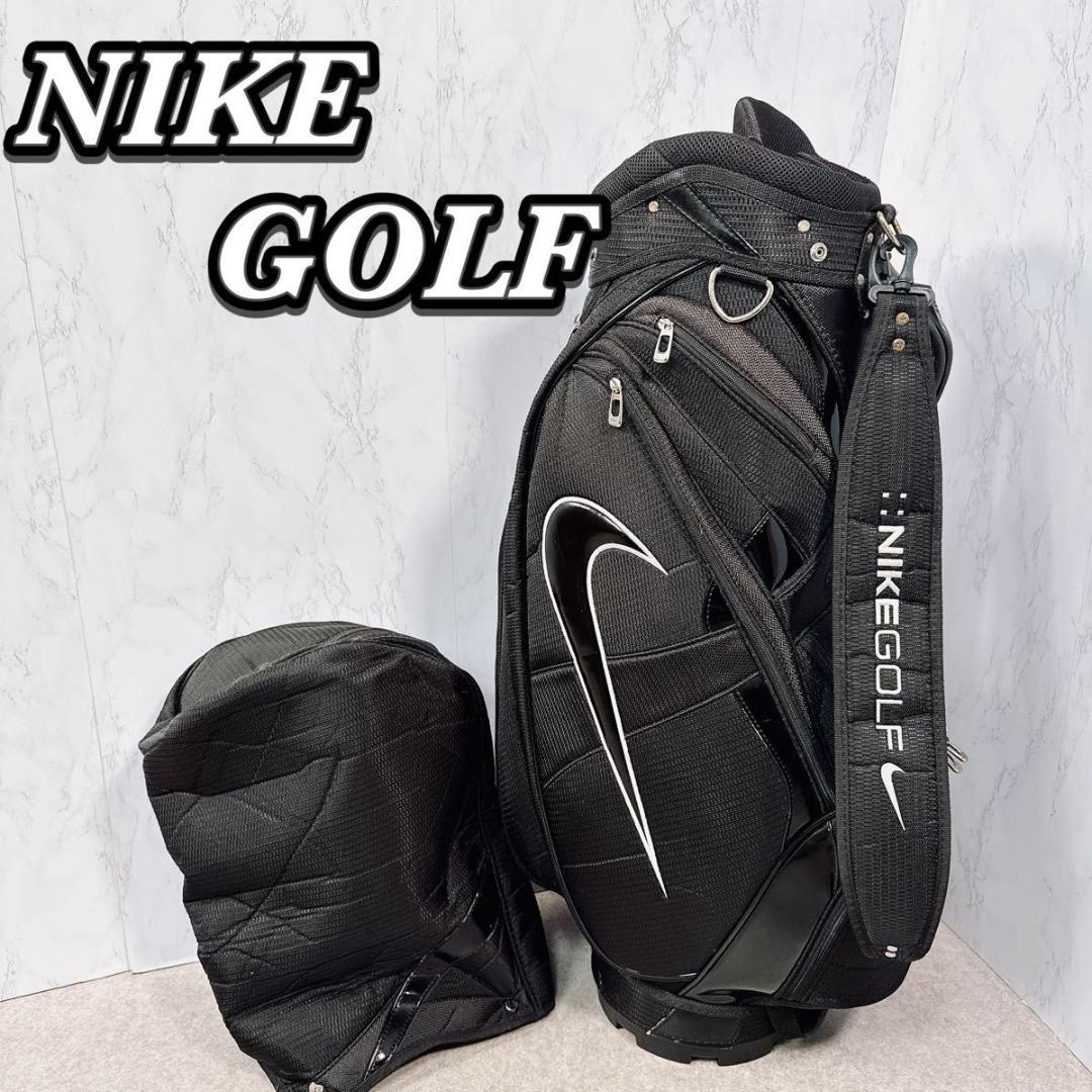 希少 NIKE ナイキ ゴルフ 9型 キャディバッグ 6分割 ブラック