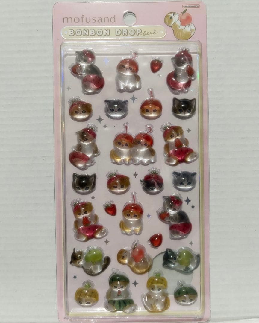 mofusand/ボンボンドロップシール/レジンシール セット売り