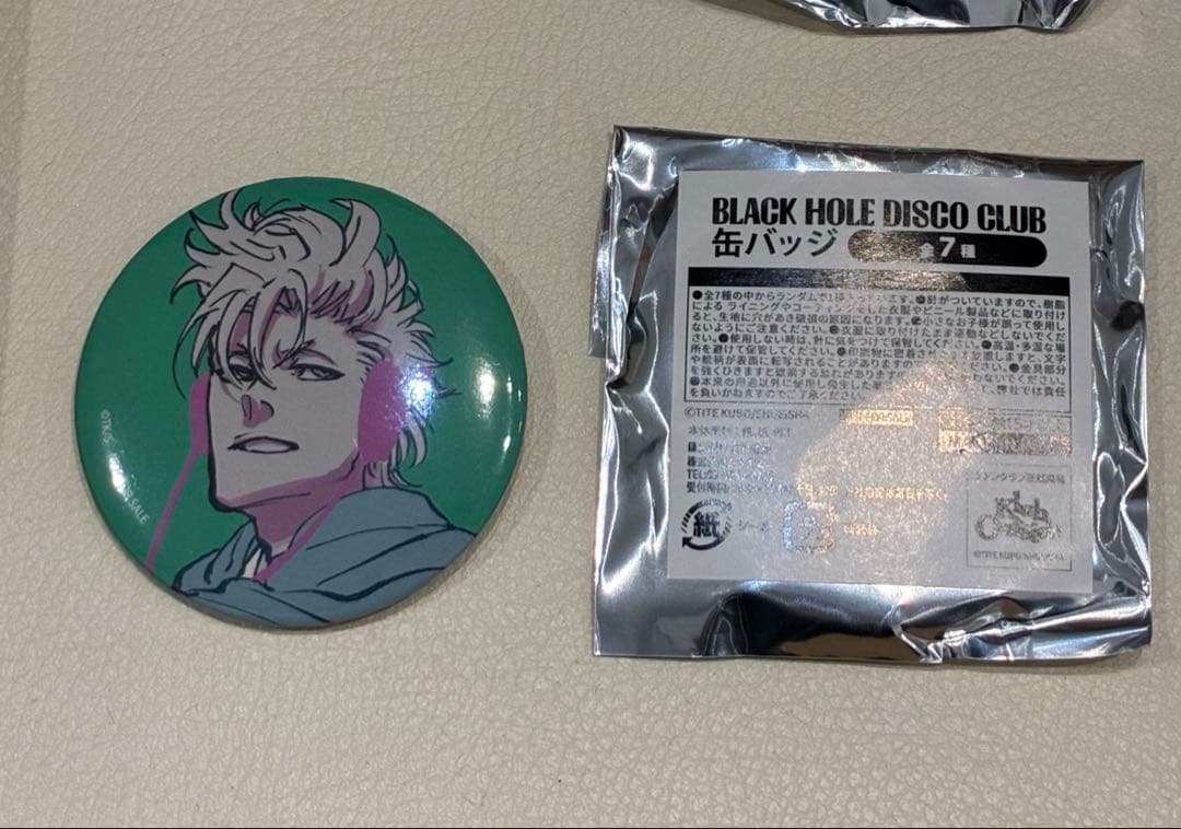 BLEACH BHDC DISCO ファンクラブ缶バッジ7種セット　ブリーチ