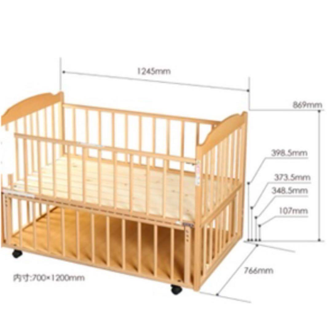 【美品】ベビーベッド　サワベビー　送料込