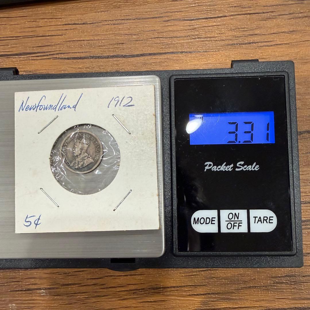No.68 アンティーク 銀貨 5点まとめ ニューファンドランド 5 10セント