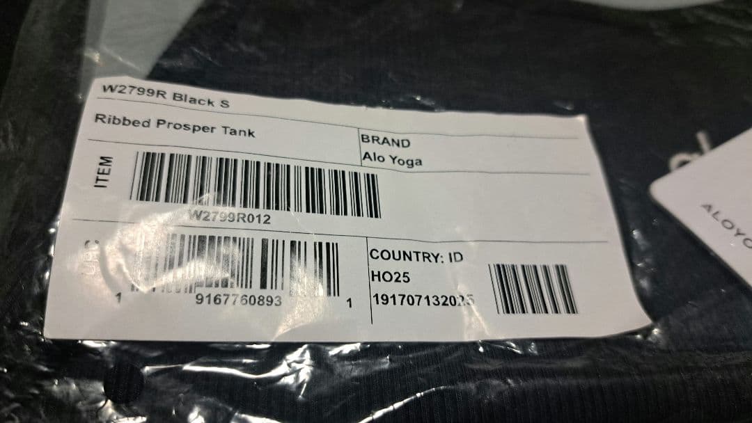 alo リブ プロスパー タンクトップS
