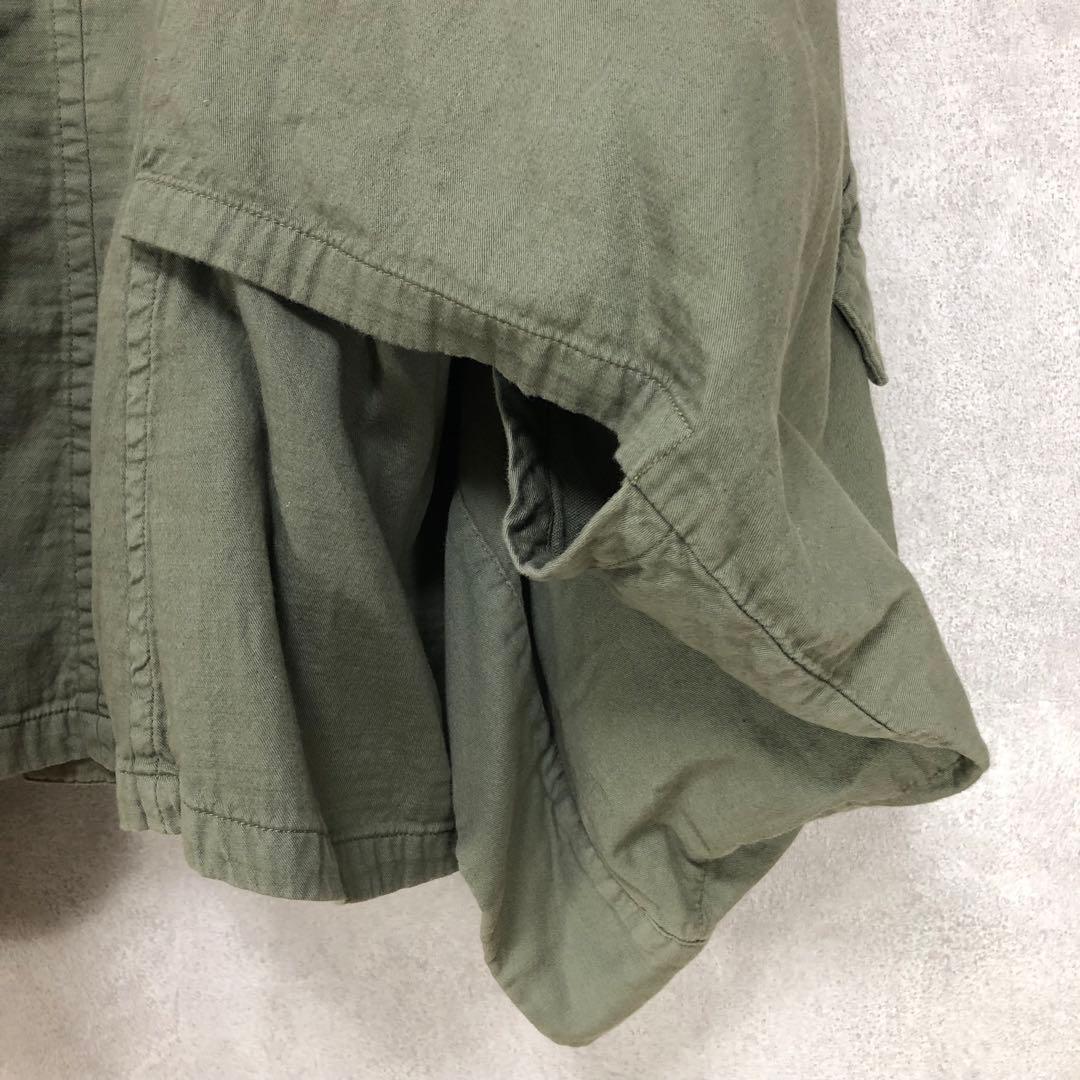 LIMI feu リミフゥ ミリタリーコート カーキ