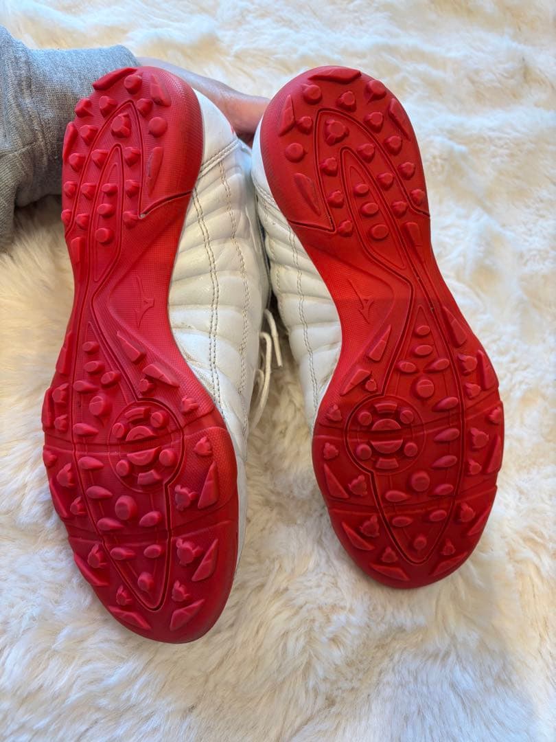 23.5 Mizuno フットサルシューズ ホワイト/ピンク