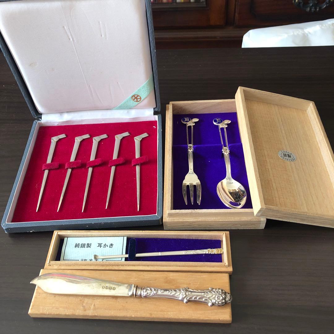 シルバー925 アンティークセット.カトラリー　純銀