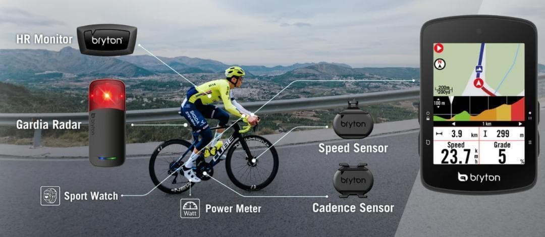 【新発売】ブライトン Rider S510T（日本語対応）センサー付サイコン