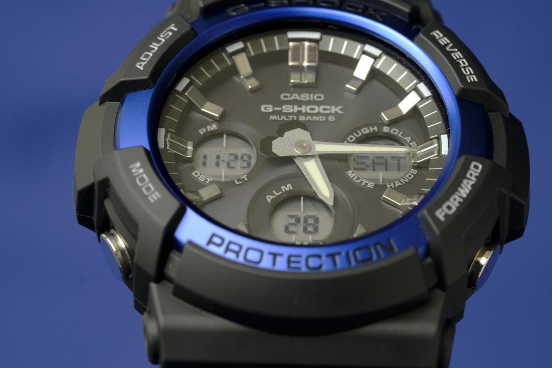 【美品】G-SHOCK GAW-100B 電波ソーラー／ビッグケース (114)