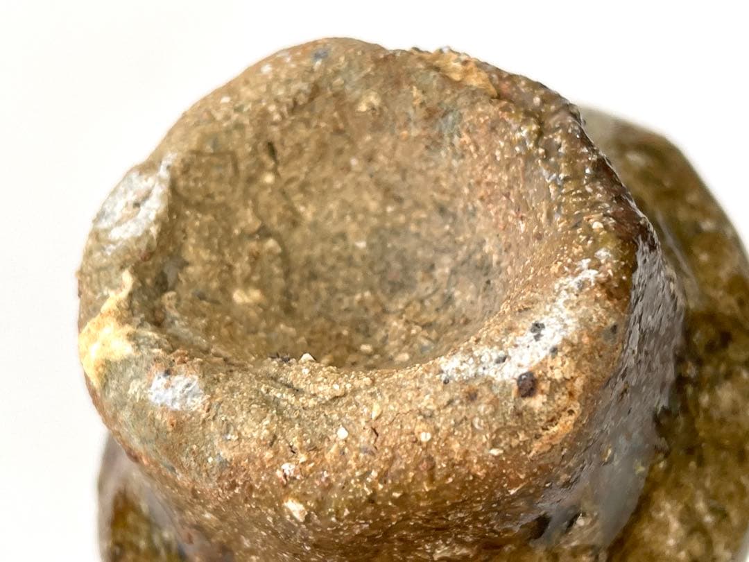 陶芸家　國吉清尚　焼締　ぐい呑　酒器　酒盃　伝説の陶芸家　自然釉　沖縄