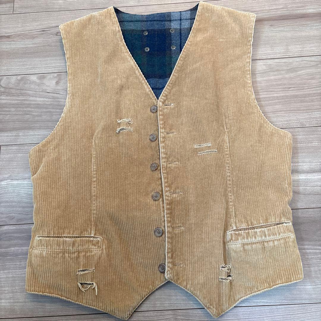 D&G チェック柄 ベスト