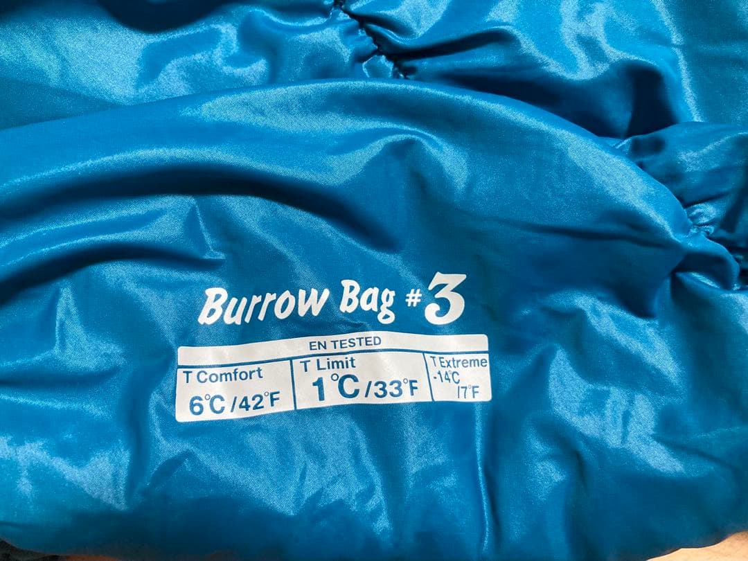 モンベル　寝袋 バロウバッグ #3 バルサム 右ジップ