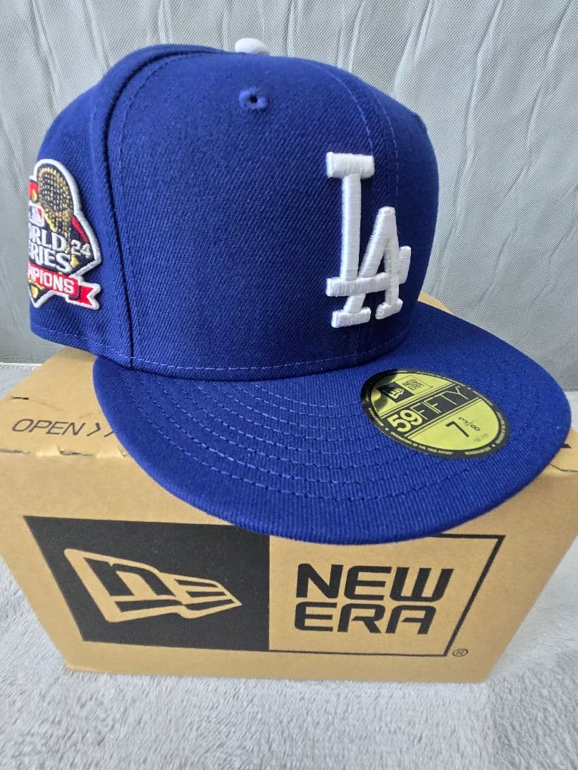 ワールドシリーズチャンピオンキャップ ドジャース 2024 7 3/8