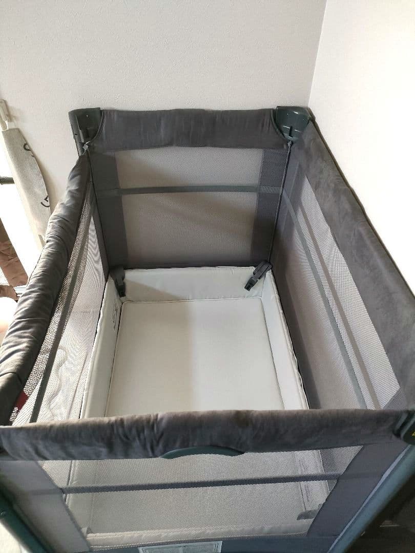 Aprica ココネルエアープラス ベビーベッド グレー 取扱説明書付き グレー