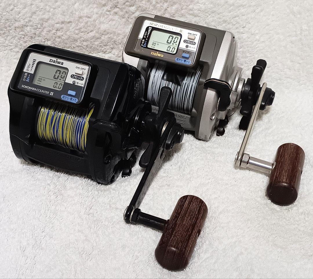 ダイワタナセンサーX350デジタル深度カウンター付両軸リールまとめて2台