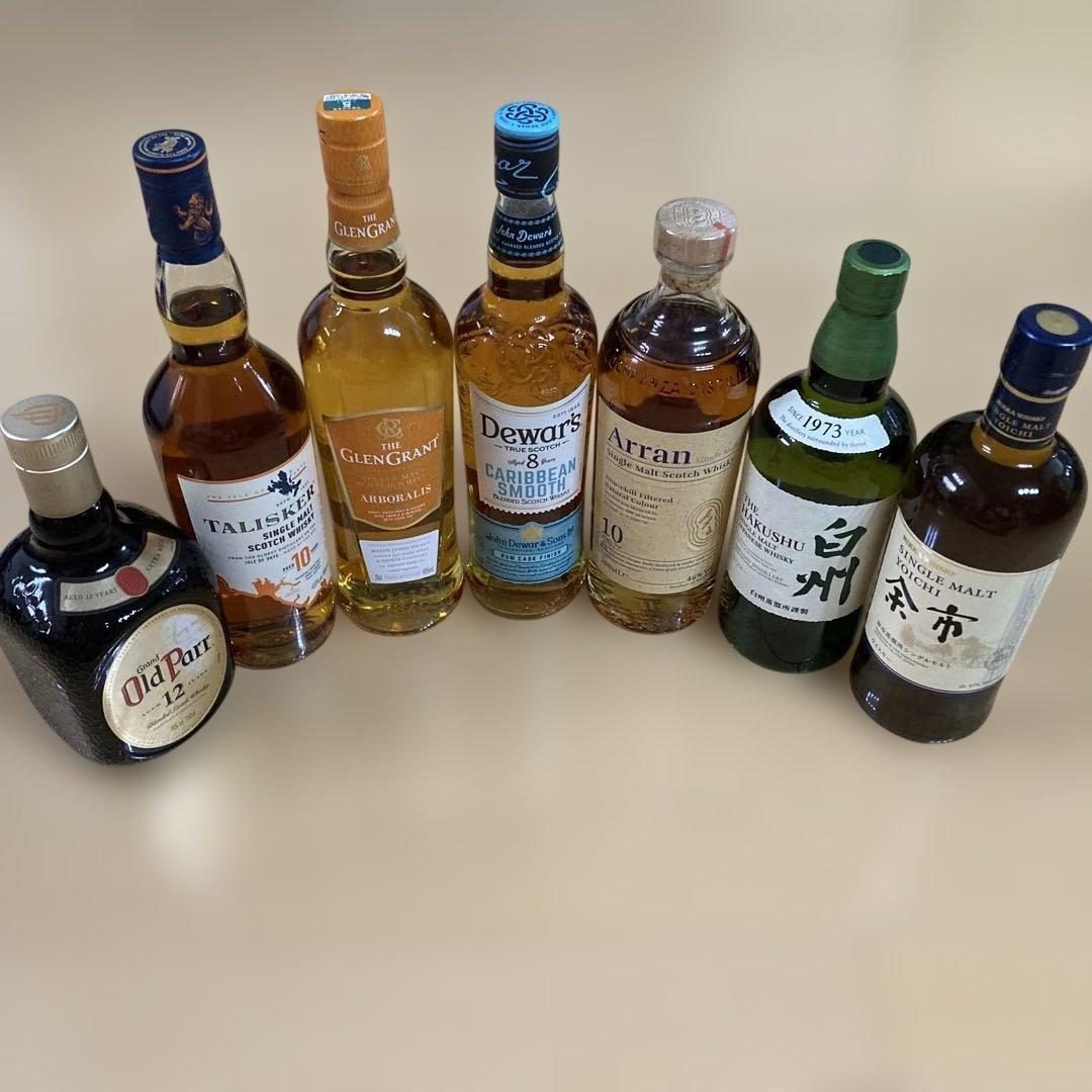 高級ウイスキー 7本セット 新品未開封　市販価格4万円以上　白州　余市　アラン
