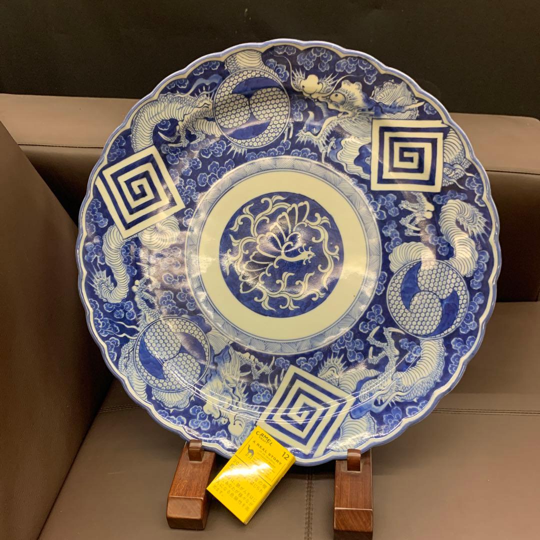 【厄除招福】　伝説の霊獣・神獣　鳳凰と龍・巴紋と稲妻紋　50cm