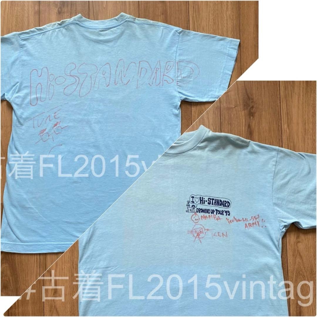 【激レア】 hi-standard 3人サイン入り growing up Tee